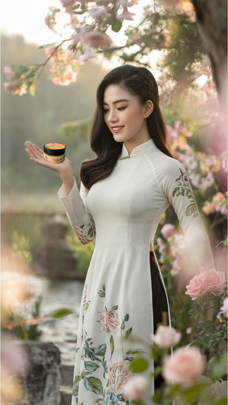 Cô gái review mặt nạ nghệ